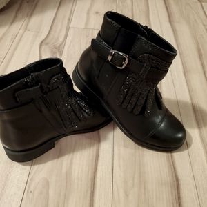 Kids leather booties